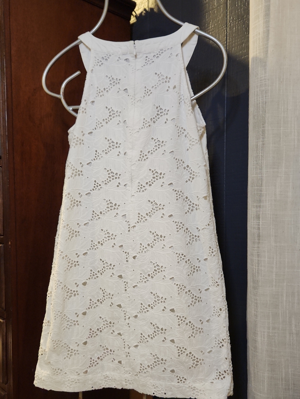 Tommy Bahama White Eyelet Dress Size M - Picture 8 of 9